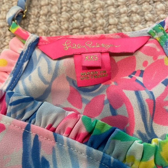 Lilly Pulitzer Dusk ruffle Tank Top XXS - Picture 3 of 6